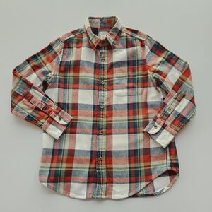 Crewcuts Unisex Multicolor Tartan Red Green White Plaid HOLIDAY Shirt